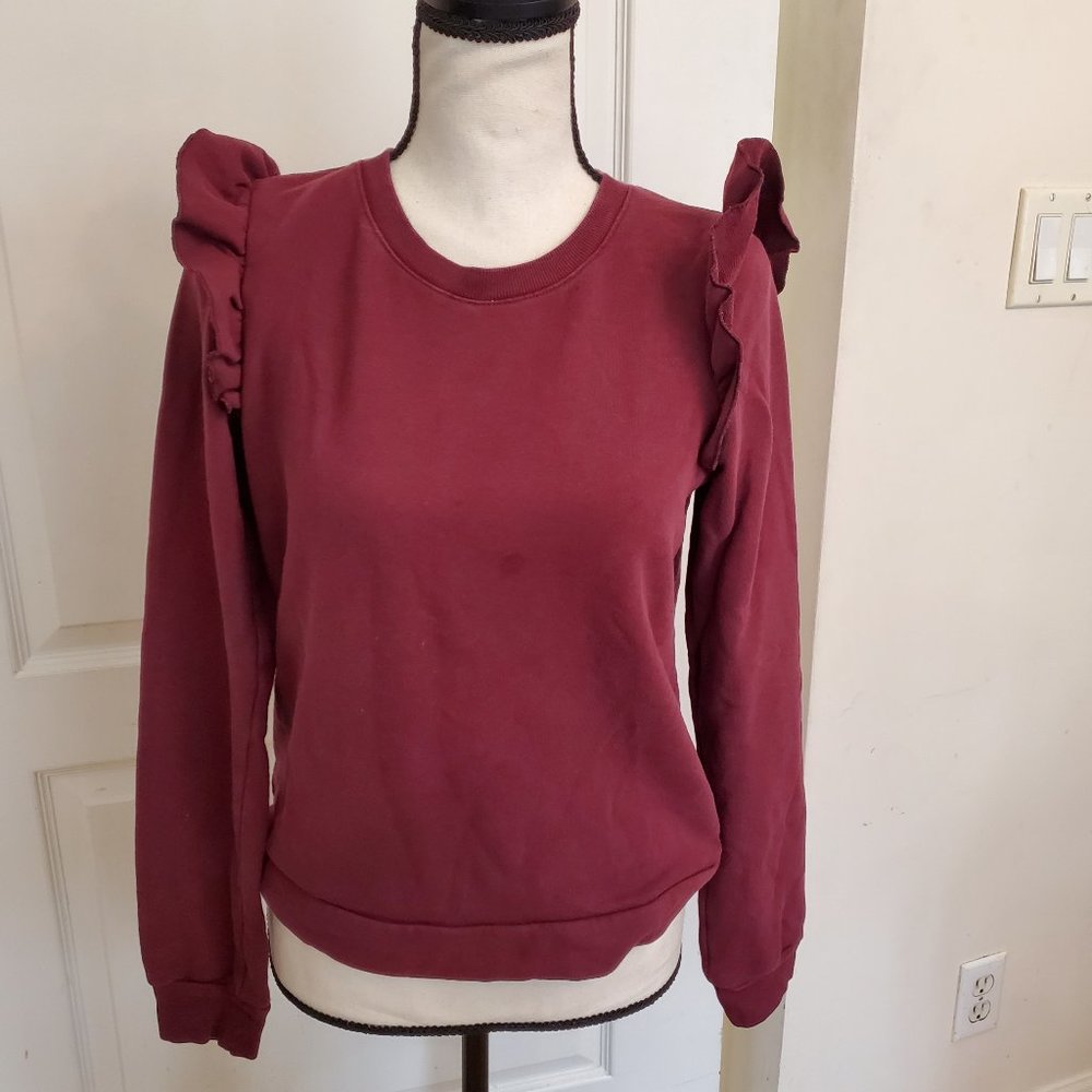 H&M Basic maroon sweatshirt sz 14